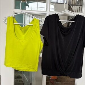 Stylish Black and Yellow Women's Tops